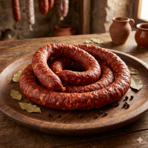 Preparado de Longaniza Roja del País